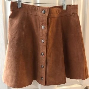 100% Pigskin Leather Skirt